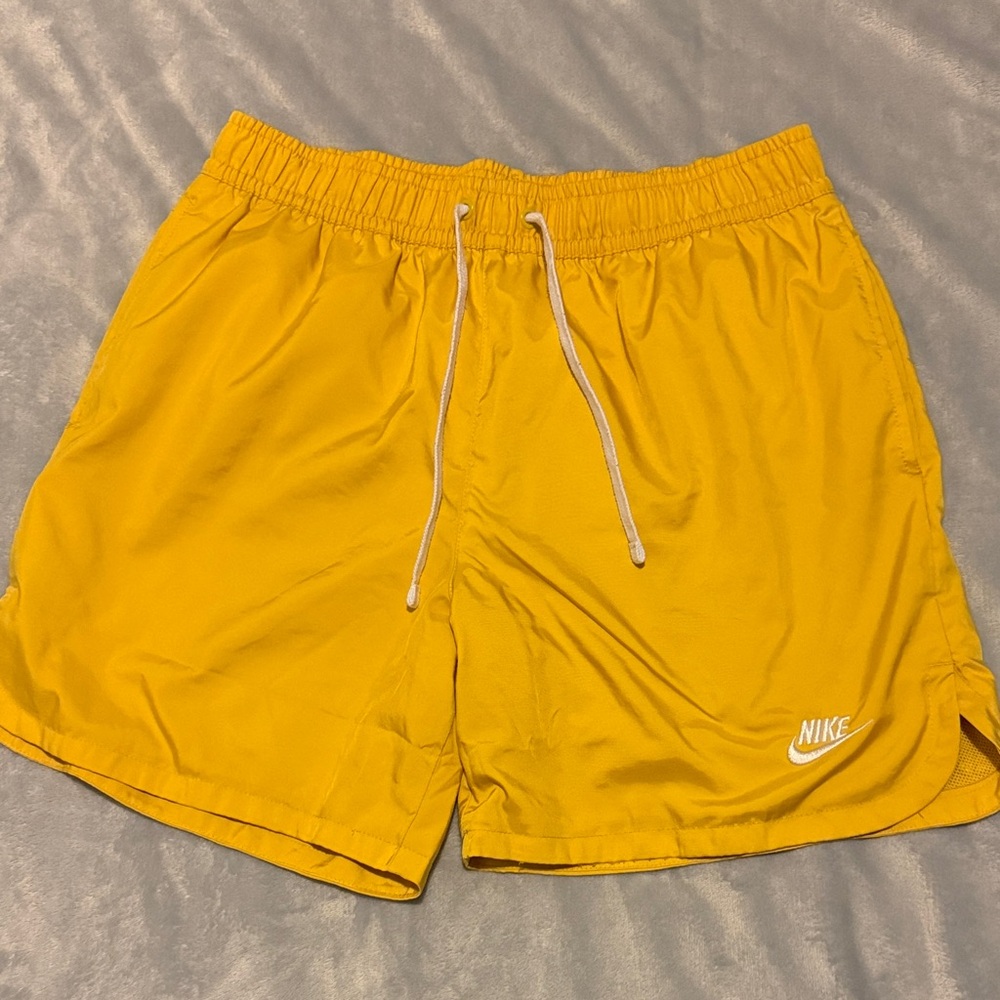 Nike Mustard Yellow Sports Shorts